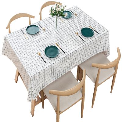 China Waterproof Wholesale  waterproof,oil-proof, PVC tablecloth easy clean  rectangle customized  for family restaurant for sale