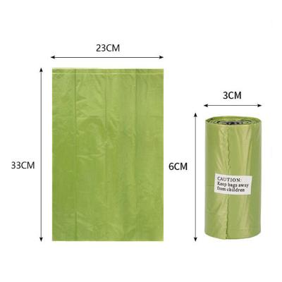 China Drop Shipping Factory Direct Stain Green Pet Waste Hello Selected Viable Garbage Bags for sale