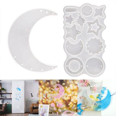 China Viable Resin Wind Chime Molds Resine Windbell Moldes De Silicona Para Resina Bells For Jewelry Home Decoration Craft for sale