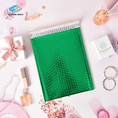 China Strong Adhesive Factory Low Poly Moq Bubble Mailers Print Logo Wholesale Bubble Mailer Poly Green for sale