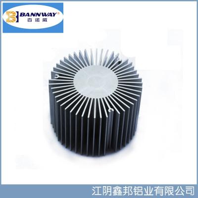 China Sunflower Precistion Shapesof  Heat Sink Aluminum Extrusion Profiles for sale