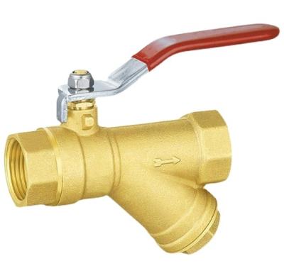 China General China Manufacture Y Brass Strainer Filter Foot Valve For Water for sale