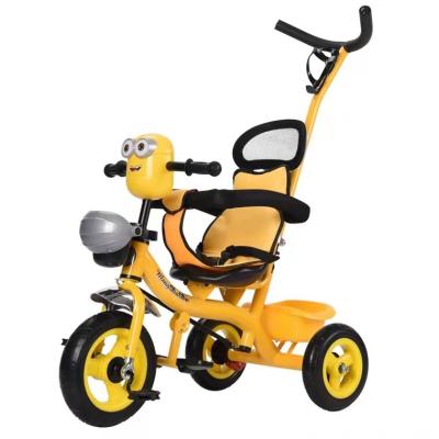 China Plastic baby walking 1-3-5 years old baby bike children's tricycle multi-function cart ride bicycle with music for sale