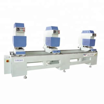 China Building material stores upvc window door making machine 3 heads seamless welding machine with CE for sale