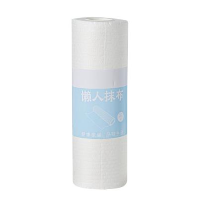 China Universal Nonwoven Kitchen Rags Cleaning Nonstick Wiping Rag Custom Viable Disposable Paper Lazy Cleaning Towel for sale