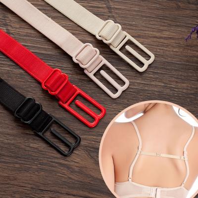 China Wholesale Removable Elastic Adjustable Back Support Band Shoulder Strap Skin-friendly.non-toxic Non-slip Underwear Bra Straps for sale