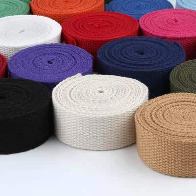 China High Strength Multicolor Polyester Woven Fabric Stripes Price 10mm-50mm Cotton Woven Webbing for sale