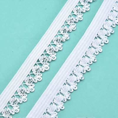 China High Strength Mesh Elastic Webbing Nylon Sheer Mesh Net Lace Polyester Elastic Band for sale