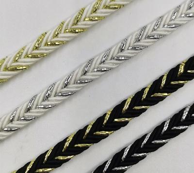 China Viable Stain Tubular Braided Cotton Wholesale Wide Woven Flat Rope for sale