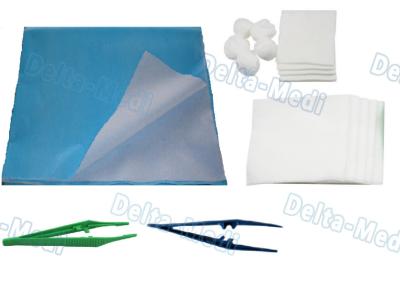 Chine Kits chirurgicaux jetables d'habillage stériles de chirurgie de blessure avec la serviette de main/forceps en plastique à vendre