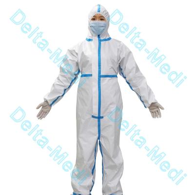 China Ropa médica grabada de soldadura en caliente microporosa de la protección en venta