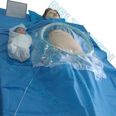 China Médico disponible azul marino estéril de ETO cubre para la sección de C en venta