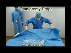 Craniotomy Disposable Surgical Pack With Fenestration Incise Film