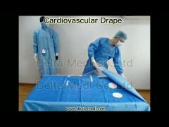 Cardiovascular Drape Stitching Transparent Surgical Drape