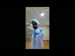 Sterilzed Disposable Surgical Gown Reinforced Ultrasonic Seam