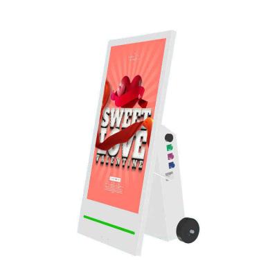 China Indoor Advertising Screen Kiosk outdoor 43 Inch Battery Powered Lcd Portable Digital Signage for sale