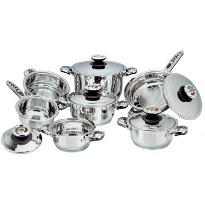 China Newly designed sustainable cooking pot cookware set stainless steel handle stainless steel pot for sale