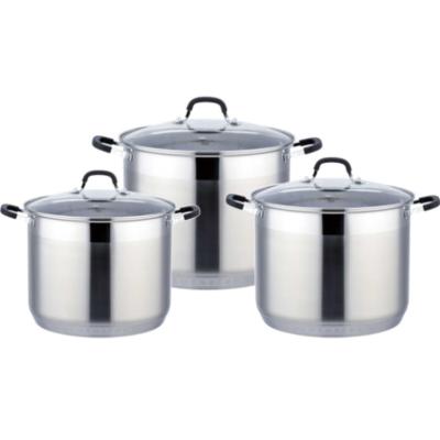 China Newly designed sustainable cooking pot cookware set stainless steel handle stainless steel pot for sale