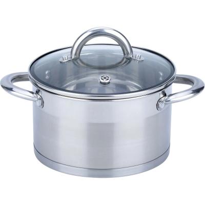 China Newly designed sustainable cooking pot cookware set stainless steel handle stainless steel pot for sale