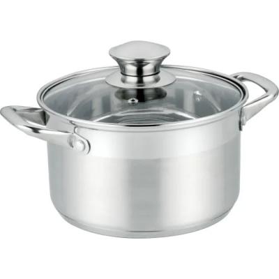 China Newly designed sustainable cooking pot cookware set stainless steel handle stainless steel pot for sale