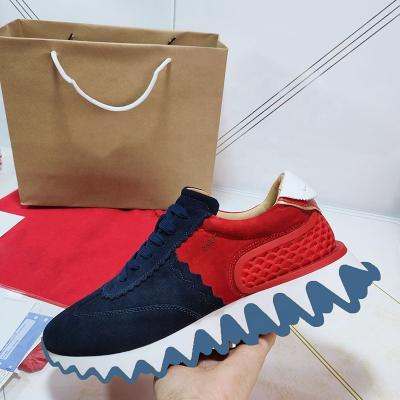 China 2022 Famous Brands ChristiaL Fashion Rubber Red Bottom Shoes Walking Designer Sneakers For Men Style Women's Casual Shoes for sale