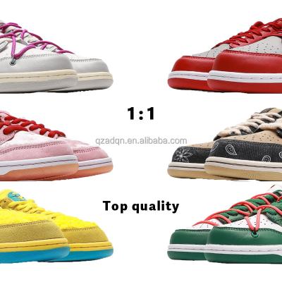 China Original Fashion Wholesale Rubber Travis Scotte Skateboard Logo Sneakers Shoes SB Genuine Leather Bottom Temper For Retro Panda Black White for sale