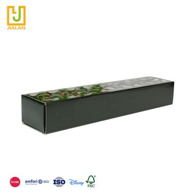 China Factory Price Handmade Supplier Spot Colored Cutout Packaging Macarons Cardboard Boxes Long With Drawer for sale