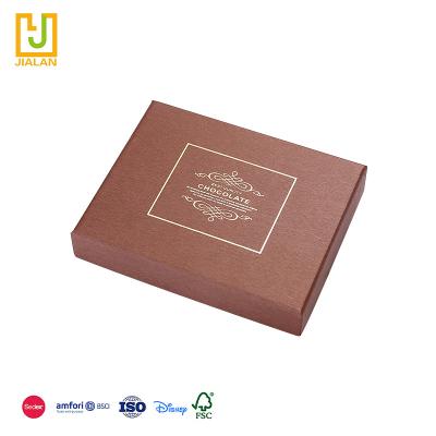 China European style high quality and low price handmade square spot high-end atmosphere with bronze font chocolate box for sale