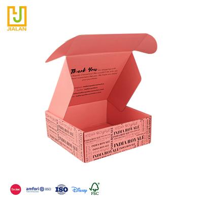 China Latest Fashion Handmade Goods Thickening Packaging Custom Logo And Ad Paper Express Box Outer Crescent for sale