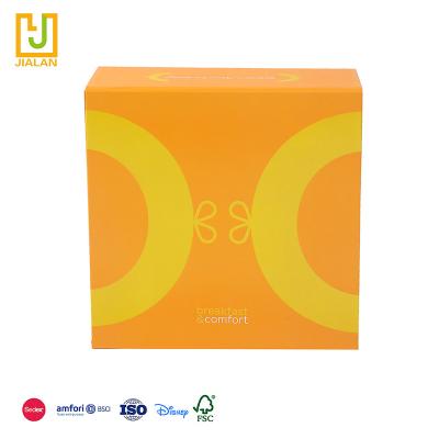 China Handmade reliable and cheap custom yellow undertone easy to transport folding cardboard boxes with personalized logo for sale