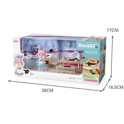 China Battery Operated Toy 2020 New Fashion Design Baby - Doll For Girl With Kitchen Accessories Doll House Toy Good Quality for sale