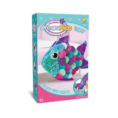 China Cotton Fish Shape DIY Stuffed Educational DIY Toys For Kid With Soft Materials From Kid Toys Factory for sale