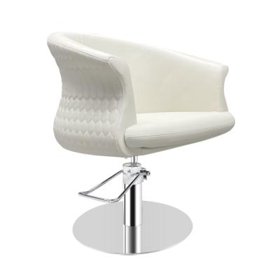 China Modern Beauty White Crystal Salon Styling Chair Barber Chair Styling Make Up Chair for sale