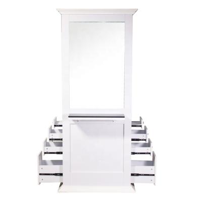 China Furniture salon makeup mirror commercial use in salon furniture mirror for hair salon mirror station for sale