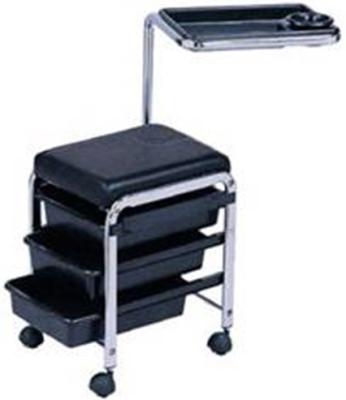 China Simple Operation Trolley Cheap Beauty Salon Trolley With 3 Diaper And Salon Trolleys for sale