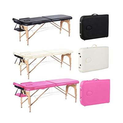 China Modern Beauty Salon Folding Facial Aesthetic Bed Wooden Massage Table for sale