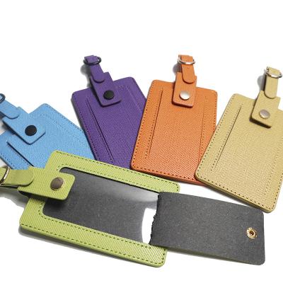 China Various Leather Luggage Factory Supplier Custom PU Color Cruise Luggage Tag for sale