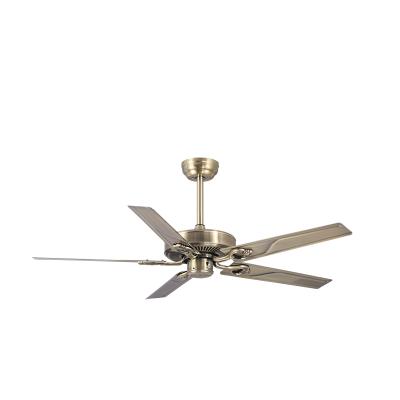 China Retro Style 52 Inch AC/DC Motor Traditional Ceiling Fan Home Decorative Ceiling Fan Without Light for sale