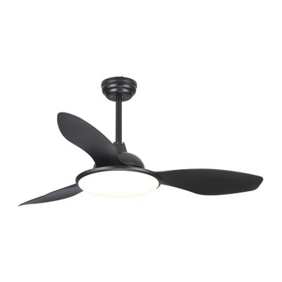 China Energy Saving Low Price High Quality Black Modern Lights ABS Ceiling Fan With Light for sale