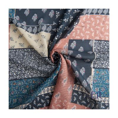 China New Anti-static Ribstop 100%Polyester Women Soft Bubbles Chiffon For Dress Dress for sale