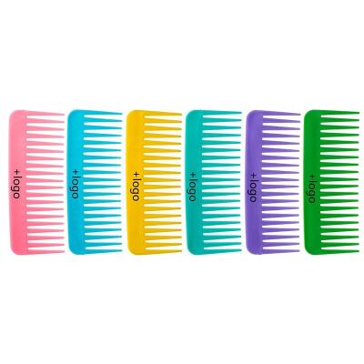 China For Hair Care Wholesale Home Hair Care Comb Salon Cheap Comb Salon Use Solid Colored Static Plastic Wide Tooth Wide Combs for sale