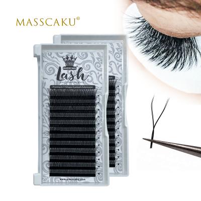 China Wholesale Y Shape Eyelash Extensions Natural Long Mink With Boxes Customized Hot Sale Premium Quality Eyelash Extension for sale