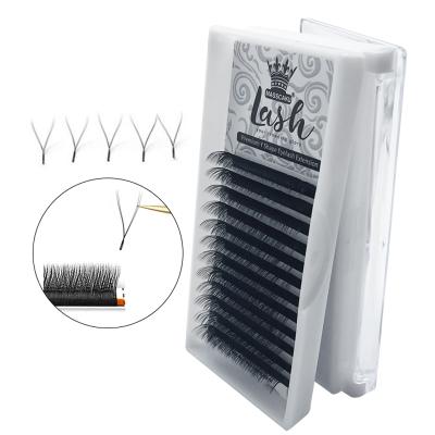 China MASSCAKU Natural Premium Long Eyelash Extension Y Lashes Individual Eyelash Wholesale YY Y Shape Eyelash Extension Lashes for sale