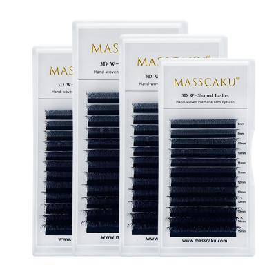 China MASSCAKU W Long Natural Eyelash Customize W Box Wholesale W Eyelash Extension for sale