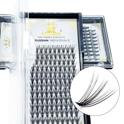 China OEM Natural Long Heat Bonded Eyelash Extension 8-15mm and Mix Length 10D 20D Lash Premade Fan False Eyelash Maker for sale