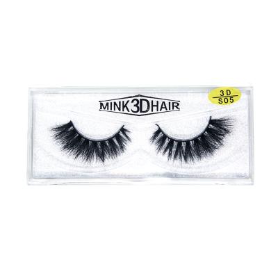 China MASSCAKU Double Layer 3D Natural Long Effect Mega Volume Faux Mink Eyelash 5 Pairs for sale