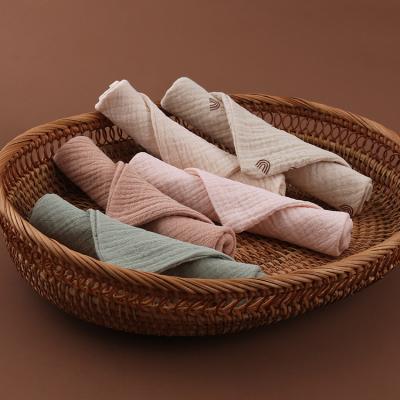 China Newborn Set of 5 Pcs Baby Face Towel Cotton Handkerchief Tissue Saliva Towel Soft Hooded Washcloth Organic Kid Safe Bib Baby Towels for sale