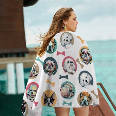 China TIAN-ZH Compressed Towel Sublimation Hot Selling Organic Beach Towels With BOM/One-stop Service for sale