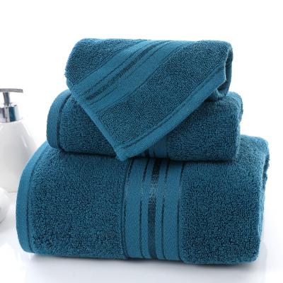 China Kids Safe Luxury Bath Towel Luxury 100% Cotton Bath 3 Piece Bath Towel Set Cotton Hotel Towels 100% 70x140 for sale