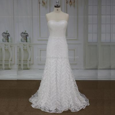 China Anti-Static Beads Tulle Bodice With Lace Tulle Sketch Elegant Style Designer Special Wedding Dresses for sale